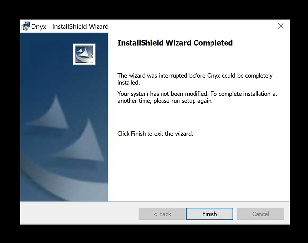 InstallShield Wizard Completed