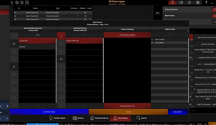 attempting to add my Custom SM fixture to the patch